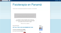 Desktop Screenshot of fisioterapiaenpanama.blogspot.com