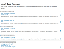 Tablet Screenshot of level3aupodcast.blogspot.com