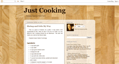 Desktop Screenshot of justcooking.blogspot.com