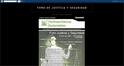 Desktop Screenshot of forojusticiayseguridadsustentable.blogspot.com