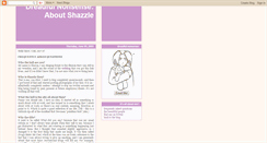 Desktop Screenshot of aboutshazzle.blogspot.com
