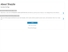 Tablet Screenshot of aboutshazzle.blogspot.com