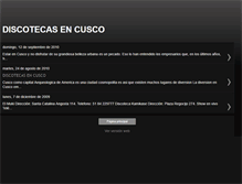 Tablet Screenshot of discotecasdecusco.blogspot.com