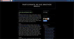 Desktop Screenshot of participantedobigbrotherbrasil.blogspot.com