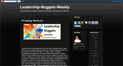 Desktop Screenshot of leadingnuggets.blogspot.com