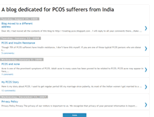 Tablet Screenshot of pcos-india.blogspot.com