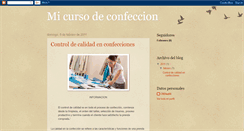 Desktop Screenshot of micursodeconfeccion.blogspot.com