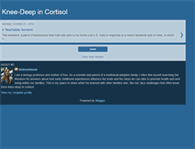 Tablet Screenshot of knee-deepincortisol.blogspot.com