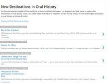 Tablet Screenshot of newdestinationsinoralhistory.blogspot.com