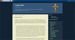 Desktop Screenshot of lumenfidei.blogspot.com