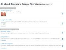 Tablet Screenshot of bangalorekaraga.blogspot.com