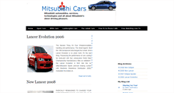 Desktop Screenshot of mitsubishicarscollection.blogspot.com