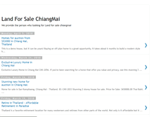 Tablet Screenshot of landforsaleinchiangmai.blogspot.com