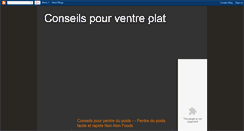 Desktop Screenshot of conseils-pour-ventre-plat.blogspot.com