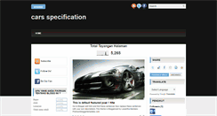 Desktop Screenshot of newcarspeedmodification.blogspot.com