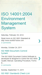 Mobile Screenshot of iso14001qualitymanual.blogspot.com