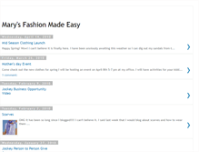 Tablet Screenshot of marysfashionmadeeasy.blogspot.com