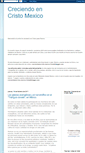 Mobile Screenshot of creciendoencristomexico.blogspot.com