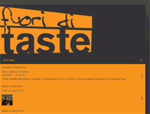 Tablet Screenshot of fuoriditaste.blogspot.com