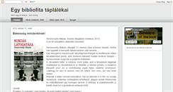 Desktop Screenshot of konyvekplusz.blogspot.com