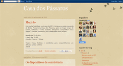 Desktop Screenshot of casa-dos-passaros.blogspot.com