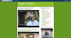 Desktop Screenshot of catalanesyespanoles.blogspot.com