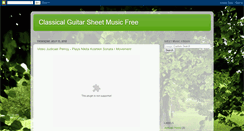 Desktop Screenshot of freeclassicalguitar.blogspot.com