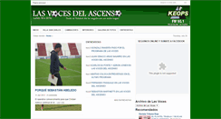 Desktop Screenshot of lasvocesdelascenso.blogspot.com