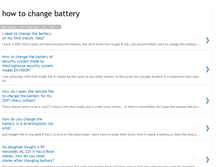 Tablet Screenshot of howtochangebattery.blogspot.com