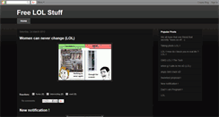 Desktop Screenshot of freelolstuff.blogspot.com