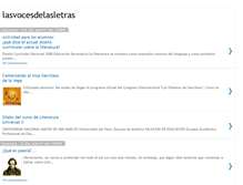 Tablet Screenshot of lasvocesdelasletras.blogspot.com