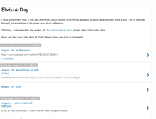 Tablet Screenshot of elvisdaily.blogspot.com