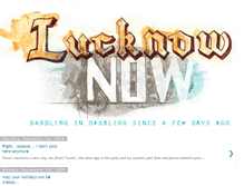 Tablet Screenshot of lucknownow.blogspot.com