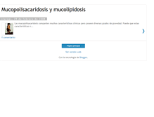 Tablet Screenshot of mucopolisacaridosisymucolipidosis.blogspot.com