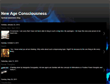 Tablet Screenshot of newageconsciousness.blogspot.com