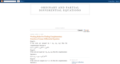 Desktop Screenshot of differential-equations.blogspot.com