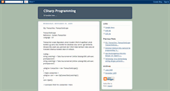 Desktop Screenshot of csharp-programming.blogspot.com