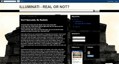 Desktop Screenshot of illuminati-realornot.blogspot.com