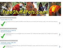 Tablet Screenshot of freestuff4pets.blogspot.com