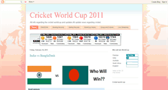 Desktop Screenshot of cric-worldcup.blogspot.com