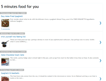 Tablet Screenshot of 5minutesfood.blogspot.com