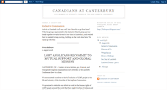Desktop Screenshot of canadacanterbury.blogspot.com