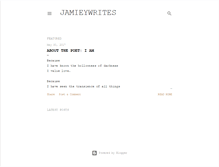 Tablet Screenshot of jamieywrites.blogspot.com