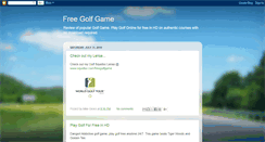 Desktop Screenshot of freegolfgame.blogspot.com