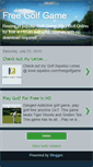 Mobile Screenshot of freegolfgame.blogspot.com