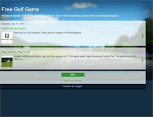 Tablet Screenshot of freegolfgame.blogspot.com