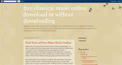 Desktop Screenshot of freeclassicalmusiconline.blogspot.com