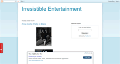 Desktop Screenshot of irresistibleentertainment.blogspot.com