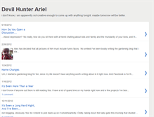 Tablet Screenshot of devilhunterariel.blogspot.com