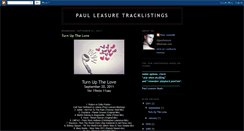 Desktop Screenshot of paulleasuretracklistings.blogspot.com